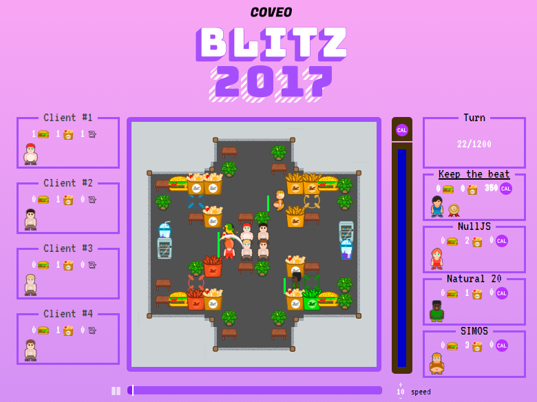 Screenshot of the final match